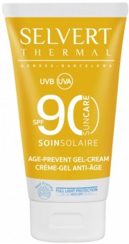 Selvert Thermal Sun Care Age-Prevent Gel-Cream SPF 90 (Солнцезащитный крем-гель предотвращающий старение), 50 мл