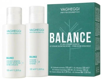 Vagheggi Balance Strong Enzyme Exfoliator Kit (Профессиональный набор Strong энзимной эксфолиации: Гель-эксфолиант баланс + Активный концентрат), 2 шт * 100мл