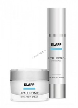 Klapp hyaluronic Face care set (Набор «Гиалуроник» - крем + гель для век), 2 препарата