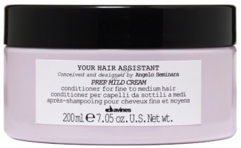 Davines Your Hair Assistant Prep Mild Cream (Мягкий кондиционер для подготовки волос к укладке для тонких и нормальных волос), 200 мл
