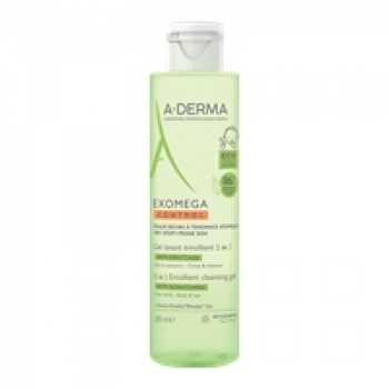 A-Derma Exomega Control Foaming Gel 2 in 1 (Очищающий гель 2в1 для тела и волос)