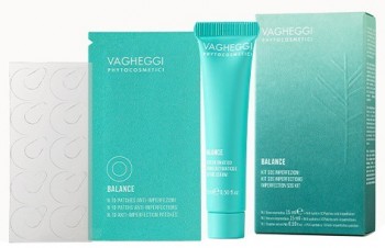 Vagheggi Balance Kit SOS Imperfections (Набор SOS: Сыворотка энзимная и патчи), 15 мл + 40 шт