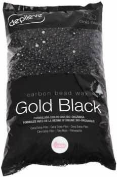 Depileve Carbon Bead Wax Gold Black (Черный пленочный воск в гранулах), 1 кг