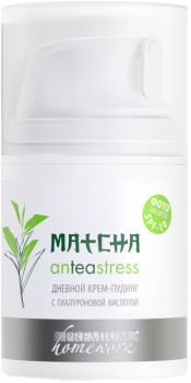 Premium Крем-пудинг дневной с гиалуроновой кислотой MATCHA anTEAstress, 50 мл