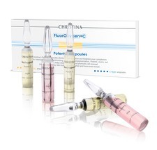 Сhristina fluoroxygen+C potentC ampoules (Ампулы с протеином, 5 дневных и 5 ночных ампул), 10 шт.