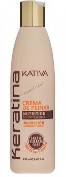 Kativa Keratina (Укрепляющий крем для укладки с кератином для всех типов волос), 250 мл