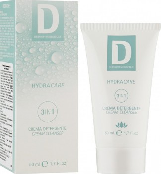 Dermophisiologique Hydracare Crema Detergente 3 in 1 (Очищающий крем для лица 3 в 1), 50 мл