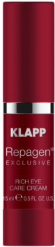 Klapp Repagen Exclusive Rich Eye Care Cream (Питательный крем для век), 15 мл