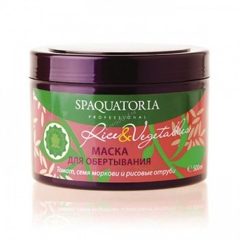 Spaquatoria Rice&Vegetables Body Mask (Маска для обертывания Томат, семя моркови и рисовые отруби), 500 мл
