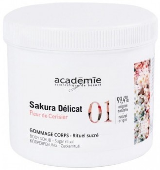 Academie Body Scrub Sugar Ritual (Скраб для тела «Вишнёвый цвет»)