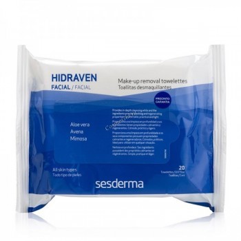 Sesderma Hidraven make-up removal towelettes (Салфетки для снятия макияжа), 20 шт