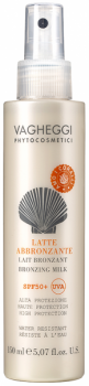 Vagheggi Bronzing Milk SPF50+ (Солнцезащитная микроэмульсия SPF50+), 150 мл