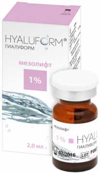 Hyaluform mesolift 1% (Гиалуформ мезолифт 1%), 1шт x 2 мл