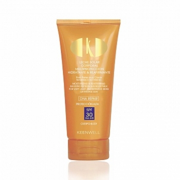 Keenwell Muisturizing & reaffirming multiprotection sun body milk (Увлажняющее подтягивающее молочко с мультизащитой), 150 мл.