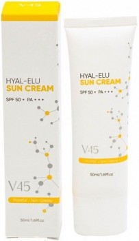 V45 Hyal-Elu Suncream SPF50 PA+++ (Солнцезащитный увлажняющий крем для лица), 50 мл