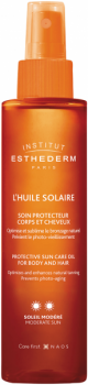 Institut Esthederm Protective Sun Care Oil for Body and Hair (Масло для тела и волос при умеренном солнце), 150 мл