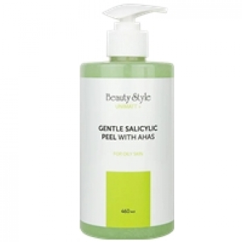 Beauty Style Unimatt+ Gentle Salicylic Peel With AHAs (Салициловый пилинг-скатка с AHA кислотами для жирной кожи), 250 мл