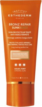 Institut Esthederm Bronz Repair SunKissed Protective Anti-Wrinkle and Firming Tinted Face Care Strong Sun (Крем для лица c оттеночным эффектом при сильном солнце), 50 мл