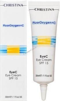 Christina fluoroxygen+C eyeC eye cream (Осветляющий крем для для зоны глаз с SPF 15), 30 мл