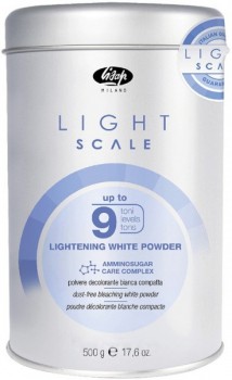 Lisap Light Scale Lightening White Powder (Порошок, обесцвечивающий на 9 тонов), 500 гр