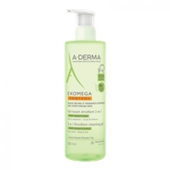 A-Derma Exomega Control Foaming Gel 2 in 1 (Очищающий гель 2в1 для тела и волос)