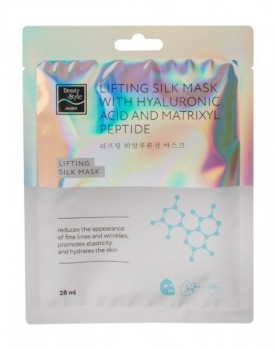Beauty Style Lifting Silk Mask (Шелковая гиалуроновая лифтинг маска для лица с пептидами), 28 мл