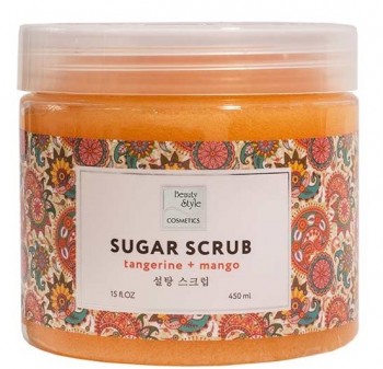 Beauty Style Sugar Scrub Tangerine + Mango (Сахарный скраб «Мандарин и манго» для ног, рук и тела), 450 мл