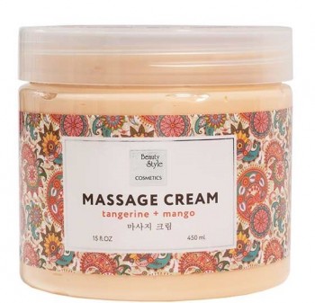 Beauty Style Massage Cream Tangerine + Mango (Массажный крем «Мандарин и манго» для тела, рук и ног), 450 мл