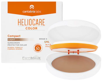 Cantabria HELIOCARE Color Oil-Free Compact SPF 50 Sunscreen (Крем-пудра компактная с СЗФ 50 для жирной и комбинированной кожи), 10 г