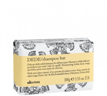 Davines Dede Shampoo Bar (Твёрдый шампунь для деликатного очищения волос), 100 гр