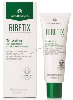 Cantabria BiRetix Tri-Active Anti-Blemish Gel Гель ТРИ-АКТИВ для кожи с акне, 50 мл