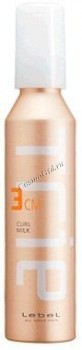 Lebel Trie curl milk 3 (Молочко для укладки вьющихся волос и волос с химической завивкой), 140 мл.