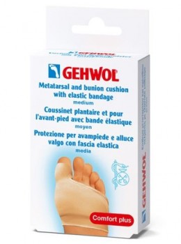 Gehwol Metatarsal And Cushion With Elastic Bandage (Защитная подушка под плюсну с накладкой на большой палец из гель-полимера и эластичной ткани)