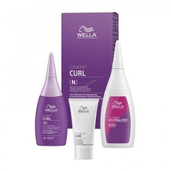 Wella Creatine Curl (Набор для окрашенных и чувствительных волос), 3 средства