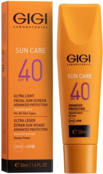 GIGI Sun Care Ultra Light Sun Screen Protection (Эмульсия легкая увлажняющая SPF 40), 50 мл