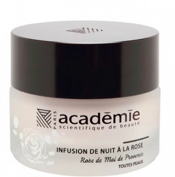 Academie Night Infusion Rose Cream (Ночной восстанавливающий крем «Розовая инфузия»), 30 мл