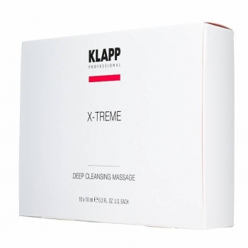 Klapp X-Treme Deep cleansing massage (Массажный пилинг), 10 шт x 10 мл