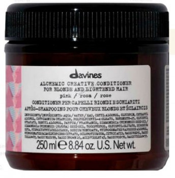 Davines Alchemic Conditioner For Blond And Lightened Hair Pink (Кондиционер «Алхимик» для осветленных и натуральных блондов, розовый), 250 мл