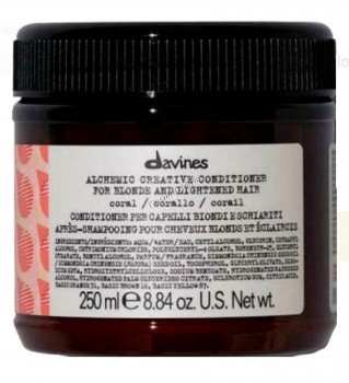 Davines Alchemic conditioner for blond and lightened hair Coral (Кондиционер «Алхимик» для осветленных и натуральных блондов, коралл), 250 мл