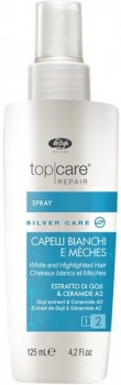 Lisap Top Care Repair Silver Care Spray (Спрей-бальзам для осветленных, мелированных и седых волос), 125 мл