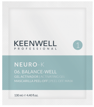 Keenwell NEURO-K 06. BALANCE-WELL Peel-off Masks (Альгинатная маска для жирной/комбинированной кожи), 15 г + 130 мл