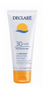 СОЛНЦЕЗАЩИТНЫЙ КРЕМ SPF 30 С ОМОЛАЖИВАЮЩИМ ДЕЙСТВИЕМ Anti-Wrinkle Sun Cream SPF 30, 75 мл