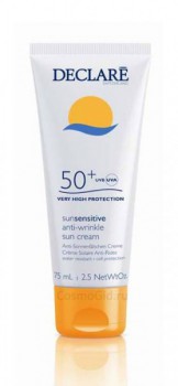 Declare sun Anti-wrinkle sun cream spf-50+ (Солнцезащитный крем с омолаживающим эффектом, spf-50+), 75 мл