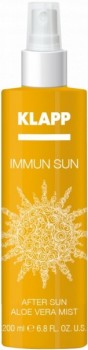 Klapp Immun Sun After Sun Aloe Vera Mist Spray (Успокаивающий спрей после загара с алое вера), 200 мл