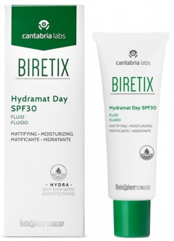 Cantabria Labs BIRETIX Hydramat Day SPF 30 (Дневной флюид Биретикс с SPF30), 50 мл