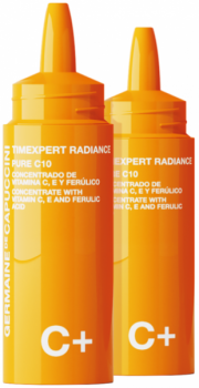 Germaine de Capuccini TimExpert Radiance C+ Pure Vitamin C Antioxidant Facial Concentrate (Эмульсия Pure C10 антиоксидантная концентрированная с витаминами С, E и феруловой кислотой), ампулы 2х15 мл