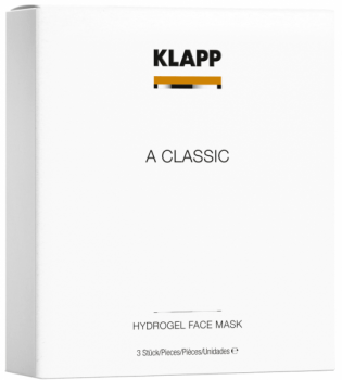 Klapp A Classic Hydrogel Face Mask (Гидрогелевая маска «Витамин А»), 3 шт