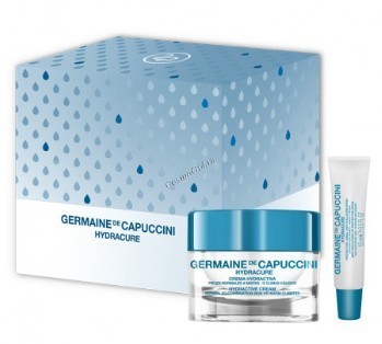 Germaine de Capuccini HydraCure (Набор:увлажняющий бальзам для губ SPF20 и крем для нормальной и комбинированной кожи), 2 средства