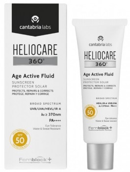 Cantabria HELIOCARE 360° Age Active Fluid Sunscreen SPF 50 (Солнцезащитный омолаживающий флюид SPF 50), 50 мл