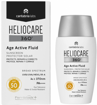 Cantabria HELIOCARE 360&#186; AGE ACTIVE FLUID Солнцезащитный омолаживающий флюид SPF 50, 50 мл